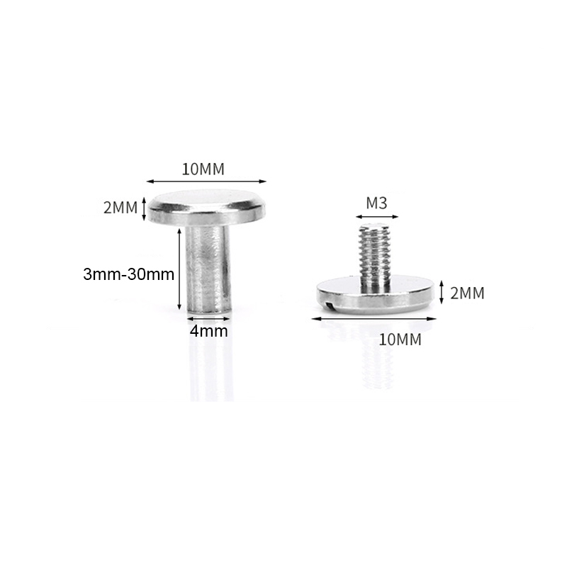 10pcs 니켈 도금 황동 바인딩 시카고 나사 네일 스 - Body Jewelry Chicago 리뷰 및 가격
