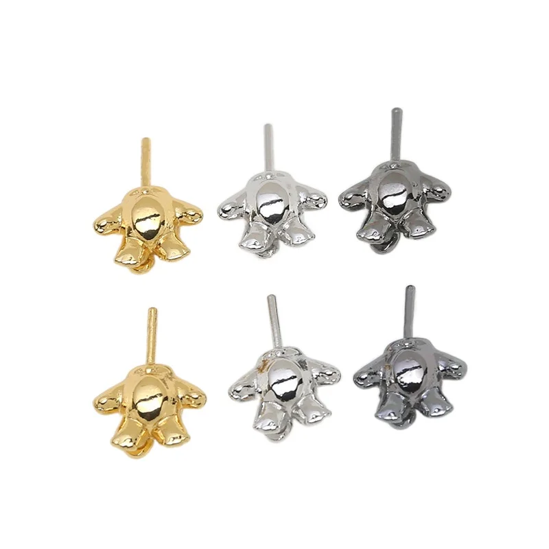 4 조각 구리 도금 진짜 골드 베어 동물 몸 DIY 핸 - Body Jewelry Real Gold 리뷰 및 가격