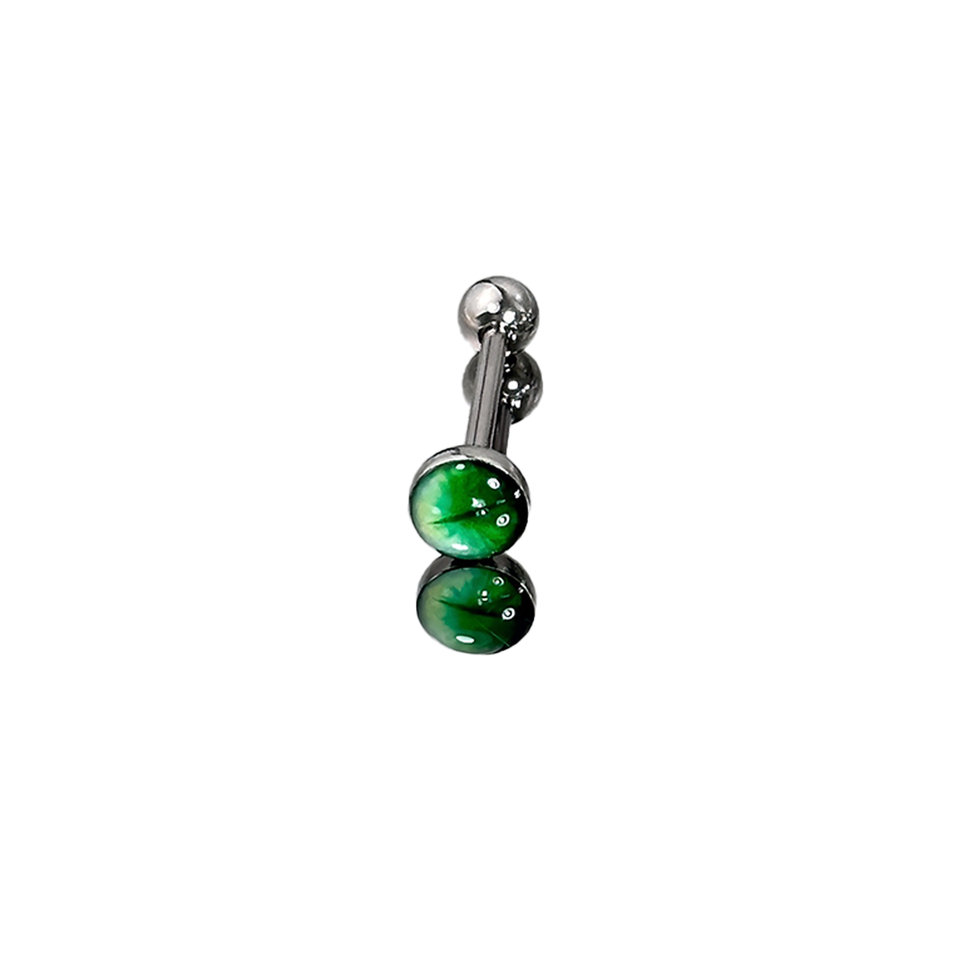 1개 고품질 트렌디 그린 스파클링 크로스 매직 퓨필 티 - Body Jewelry Quality 리뷰 및 가격