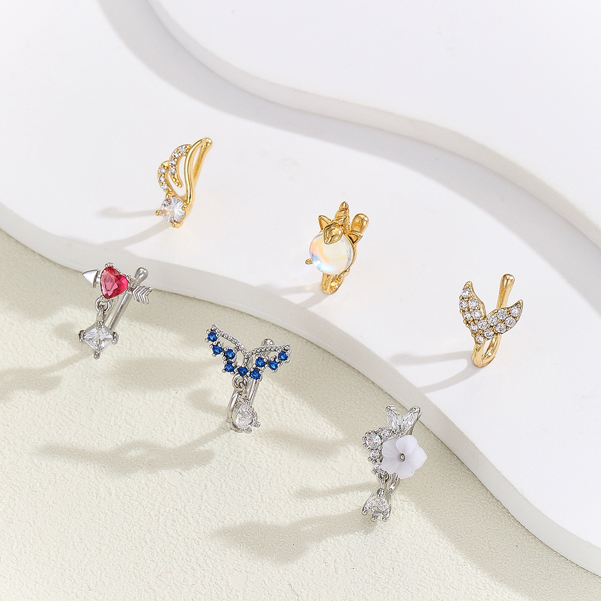 고품질 구리 소재와 큐빅 지르코니아가 있는 가짜 코 피 - Body Jewelry Quality 리뷰 및 가격