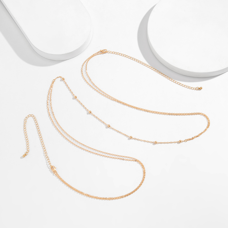 심플한 크로스 체스트 브레스트 벨리 바디 체인 목걸이  - Body Jewellery 리뷰 및 가격