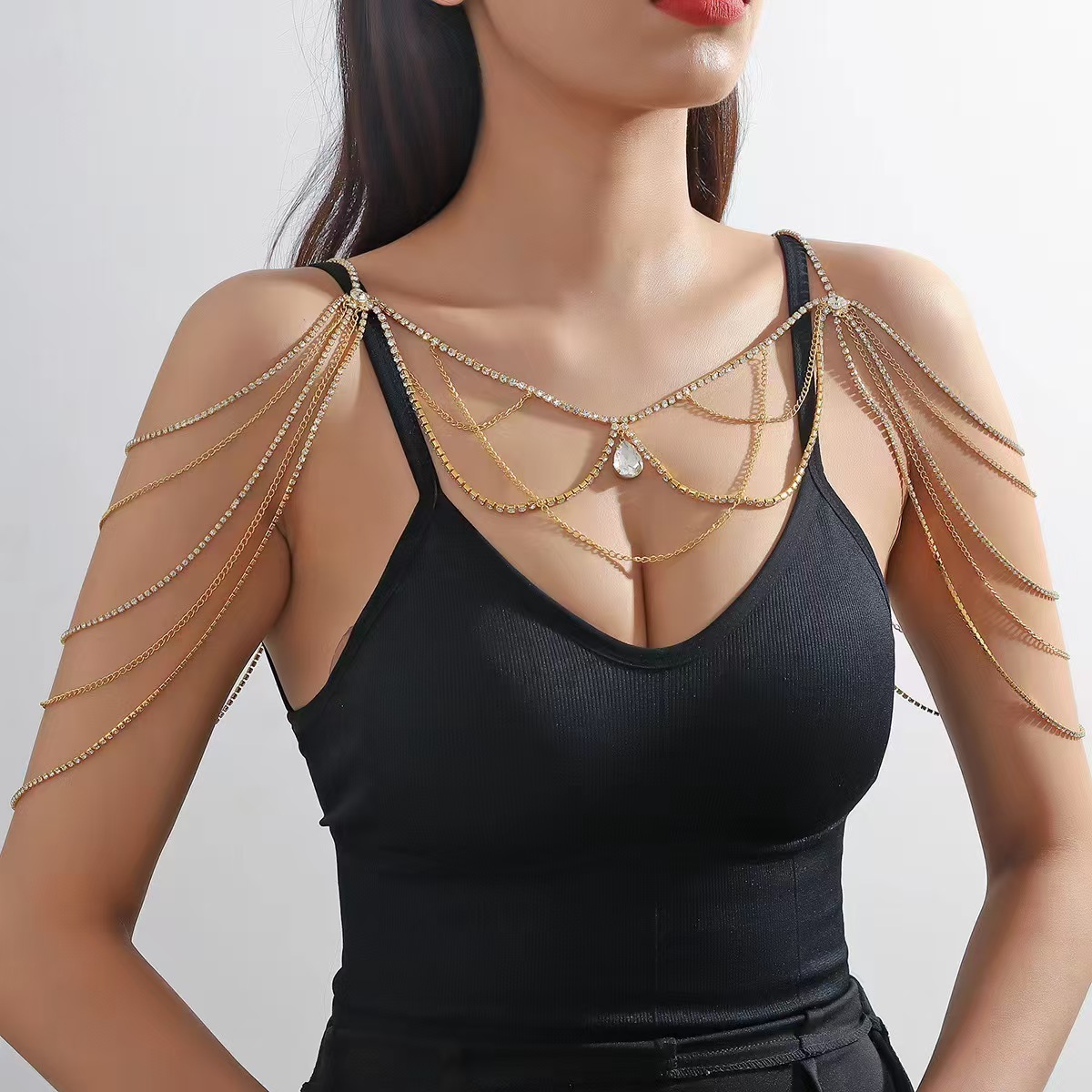 핫세일 폭발적인 인기 기하학적 라인스톤 맞춤형 멀티 레 - Body Jewelry Hot 리뷰 및 가격
