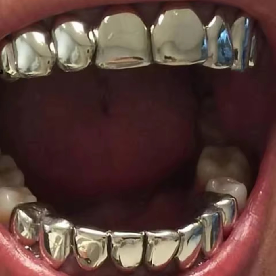 탑그릴즈 골드 실버 도금 힙합 치아 그릴즈 상하 세트  - Body Jewelry Real Gold 리뷰 및 가격