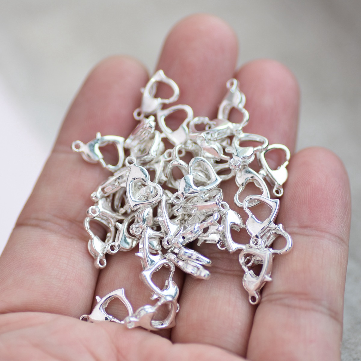30pcs 12x8mm 골드/실버/청동 색 금속 심장  - Body Jewelry Diy 리뷰 및 가격