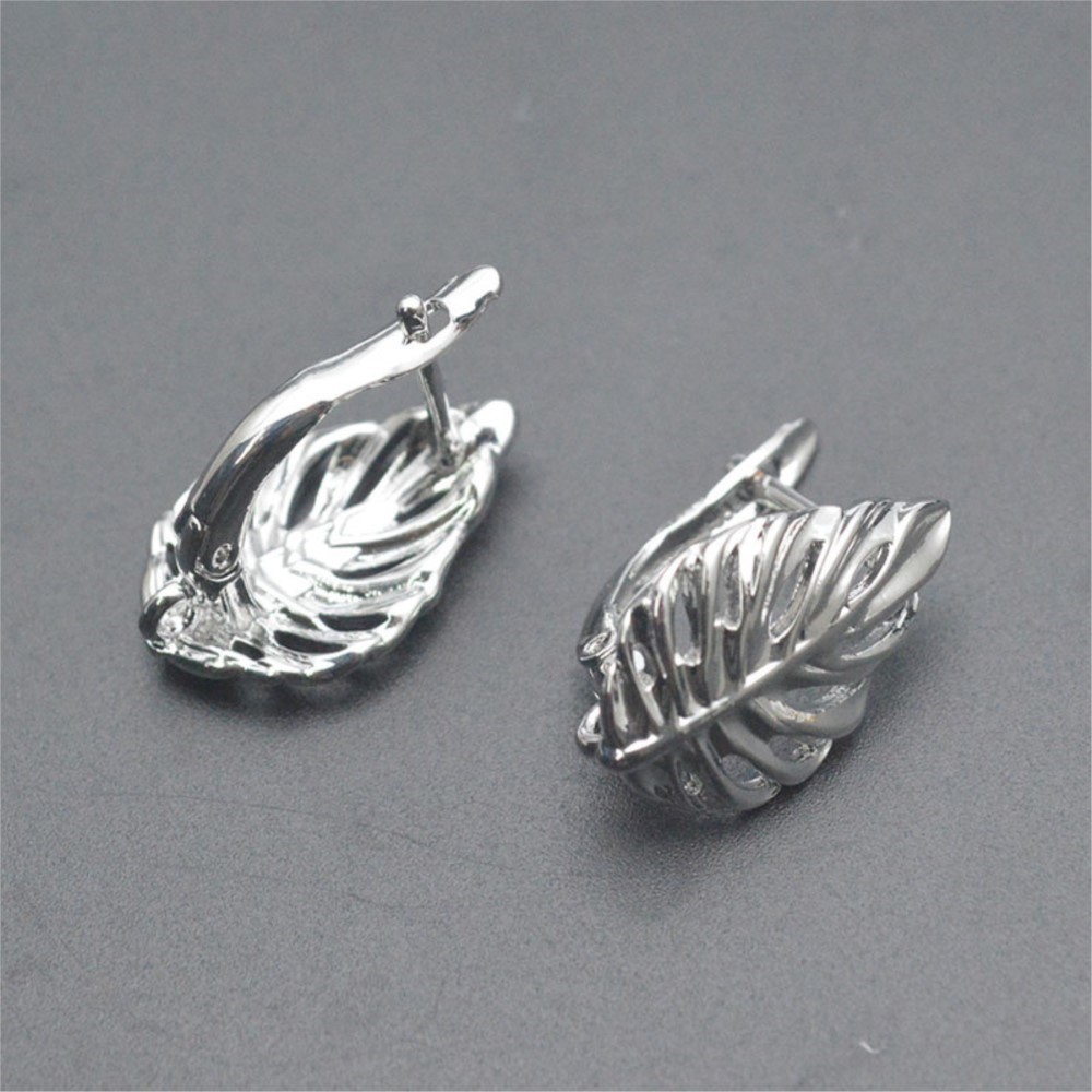 1/2개 18K 금도금 황동 잎 모양 속이 빈 패션 귀 - Body Jewelry Diy 리뷰 및 가격