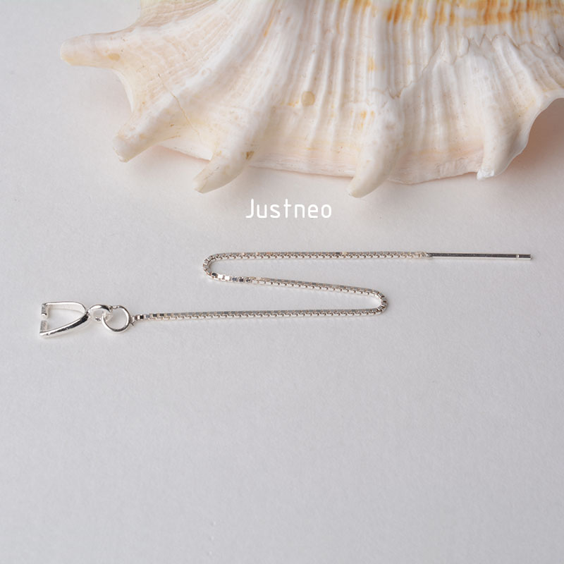 솔리드 925 스털링 실버 이어 스레드, 박스 체인 이 - Body Jewelry Organizer 리뷰 및 가격